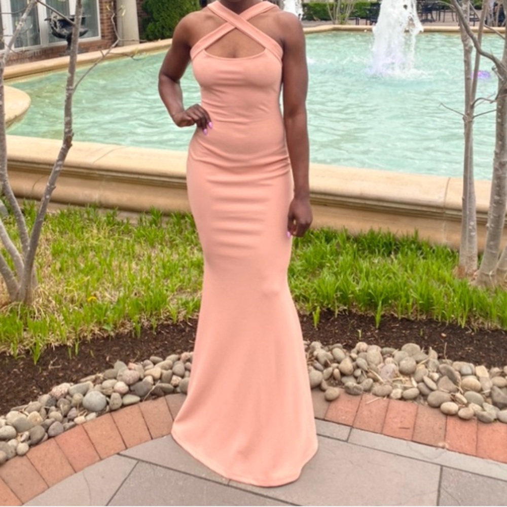 Crisscross Front Mermaid Dress